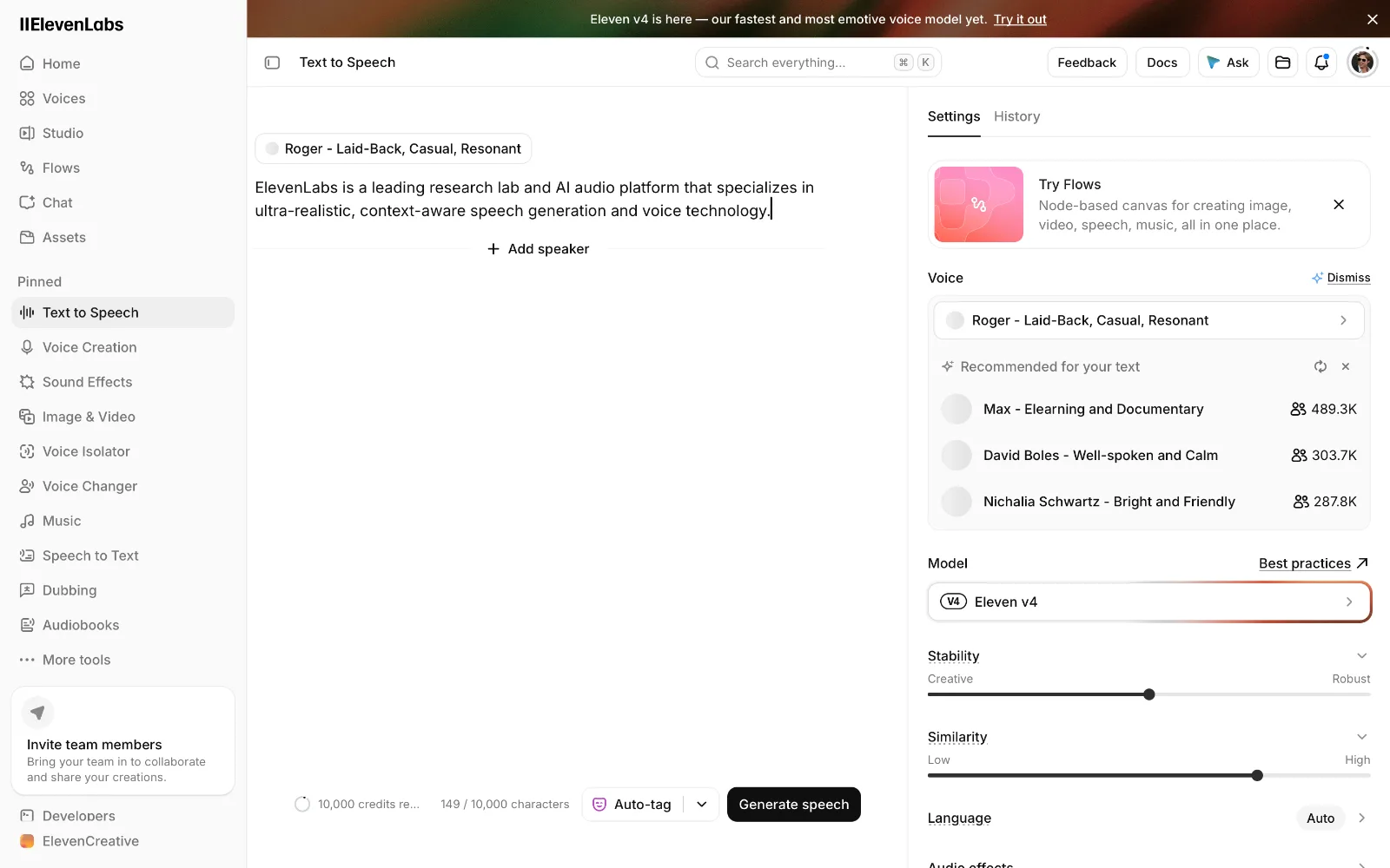 AI voiceover production workspace with a microphone, laptop, and audio waveform editing interface.